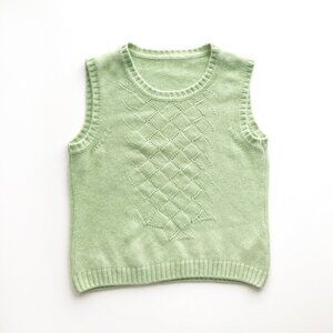 Cashmere Knit Slipover Vest